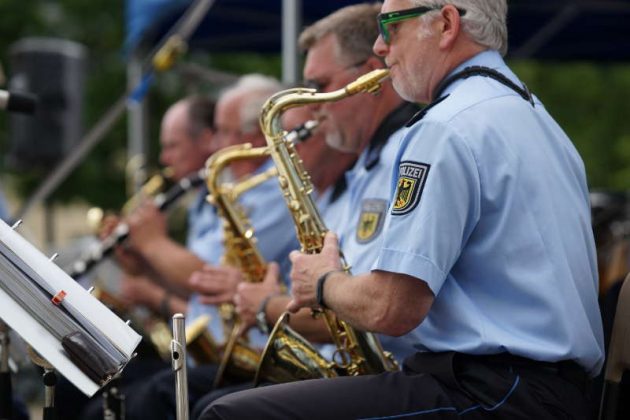 Saxophonsatz der BigBand Bundespolizeiorchester Berlin (Foto: Holger Knecht)