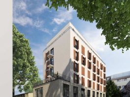 Visualisierung Studentenwohnheim (Quelle: BGF+ Architekten)