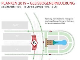 Bereich der Gleisbogenerneuerung (Quelle: Stadt Mannheim)