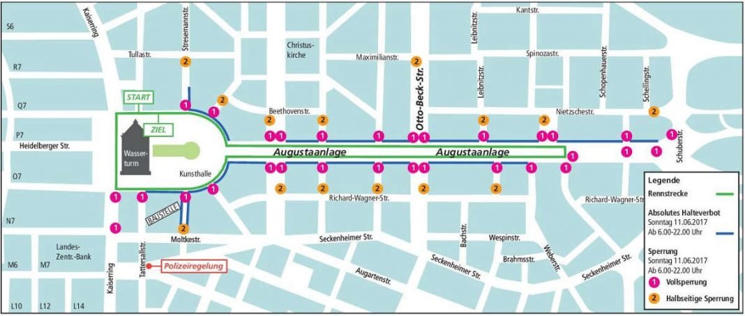 Sperrungen am Sonntag: Monnem Bike - das Festival (Quelle: Stadt Mannheim)