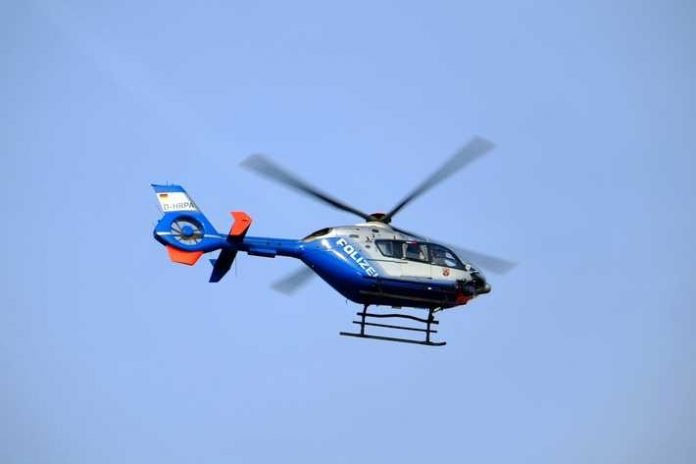 Polizeihubschrauber im Einsatz