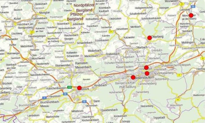 Das Einbruchradar für den Bereich Kaiserslautern in der Woche 16. bis 23. Juni 2017