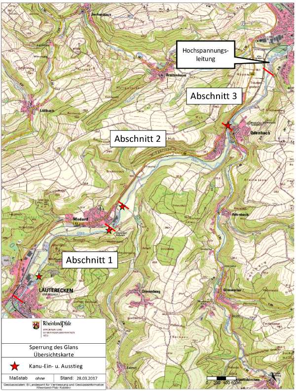 Lageplan Allgemeinverfügung (Quelle: SGD Süd)