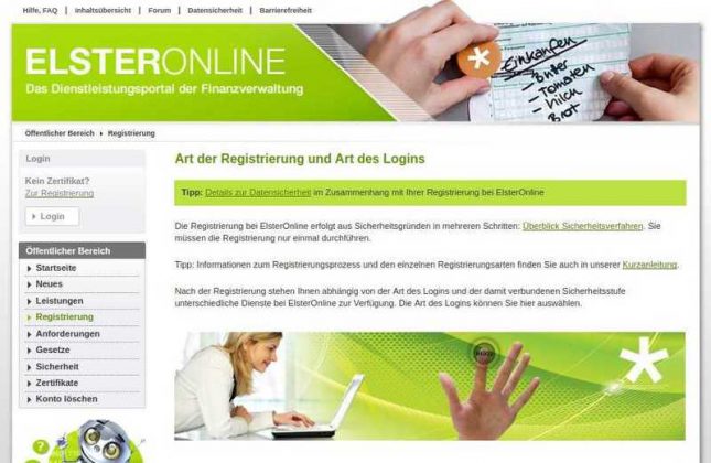 elster online portal login elster online portal login
