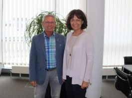 Oberbürgermeisterin Dr. Eva Lohse und VEhRA-Vorsitzender Jürgen Hundemer (Foto: Stadt Ludwigshafen)