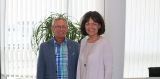 Oberbürgermeisterin Dr. Eva Lohse und VEhRA-Vorsitzender Jürgen Hundemer (Foto: Stadt Ludwigshafen)