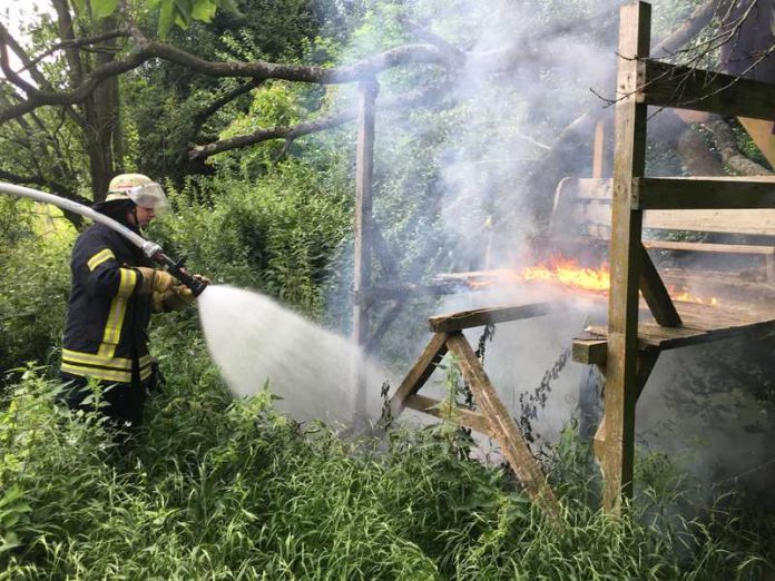 Spielende Kinder entdeckten den Brand