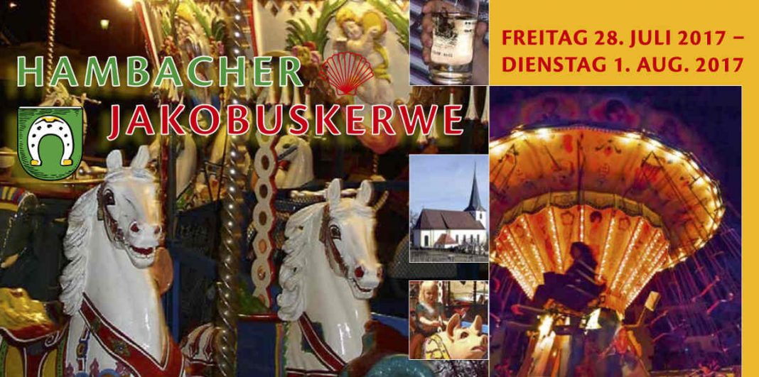 Flyer Jakobuskerwe 2017 (Quelle: Ortsverwaltung Hambach)