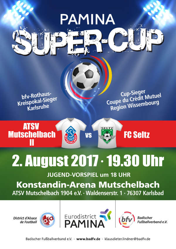 Pamina-Supercup in Mutschelbach Veranstaltungsplakat