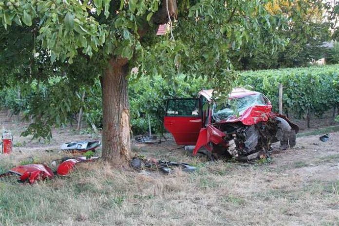 Der Fahrer konnte nur noch tot aus diesem völlig zerstörten Wrack geborgen werden