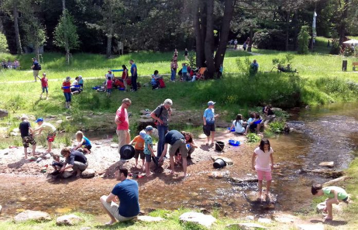 Sommerlicher Familienspaß am Albufer. (Foto: Gartenschau Bad Herrenalb 2017)