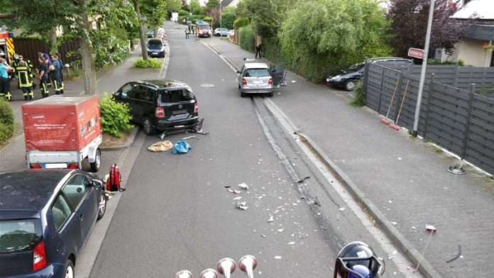 Mehrere Menschen wurden verletzt (Foto: Feuerwehr Mainz)