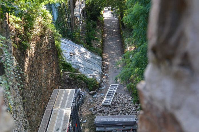 170823 Baumaßnahme Burgmauer (1 von 1) Baumaßnahme Burgmauer