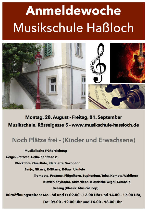 Plakat (Quelle: Gemeindeverwaltung Haßloch)