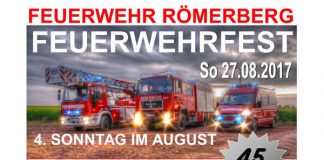 Veranstaltungsplakat (Quelle: Feuerwehr Römerberg)