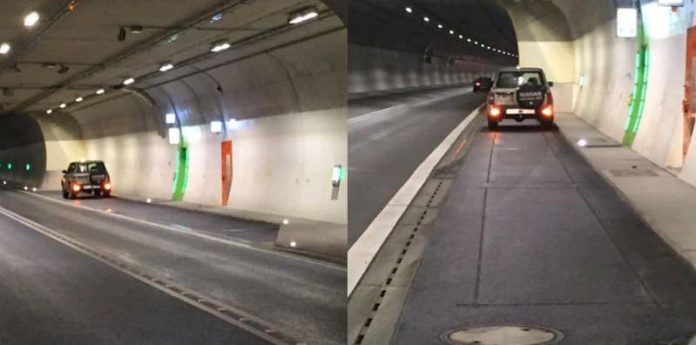 Nothaltebuchten im Branichtunnel. (Foto: Landratsamt Rhein-Neckar-Kreis)