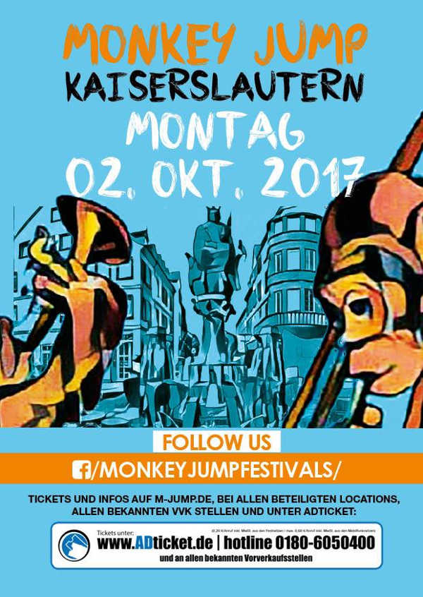 MONKEY JUMP am 2. Oktober in Kaiserslautern