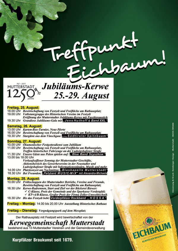 Veranstaltungsplakat (Quelle: Gemeindeverwaltung Mutterstadt)