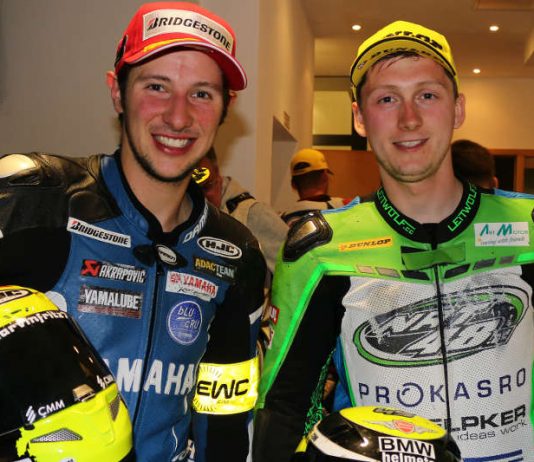 Marvin Fritz (Neckarzimmern/links) wurde WM-Dritter und Jan Bühn (Kronau) belegte als bester BMW-Pilot den 14. Gesamtrang (Foto: Hermann Rüger)