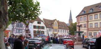 Autosalon auf dem Neustadter Marktplatz (Foto: WEG Neustadt)