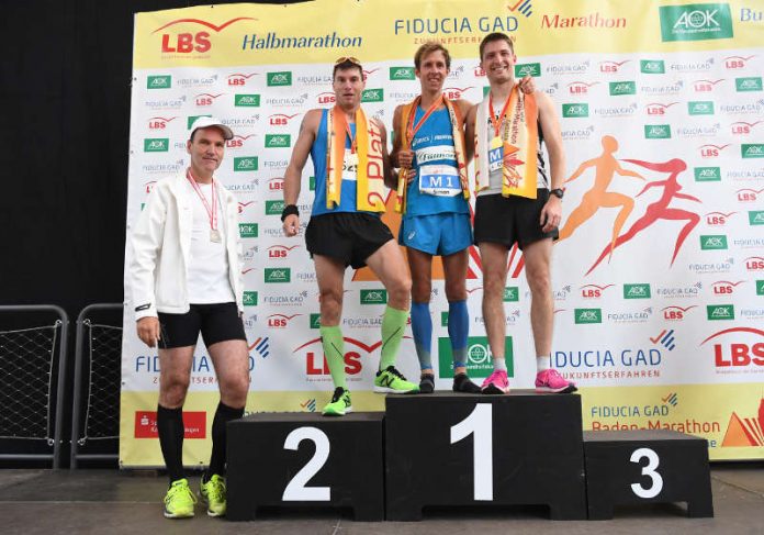 Die Sieger des Fiducia & GAD Baden-Marathons (Foto: Marathon Karlsruhe e.V./Uli Deck)