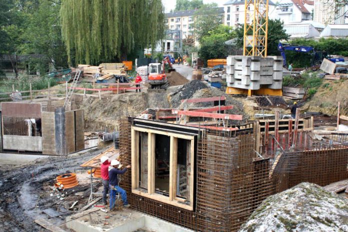 Baustelle der Pinguin-Anlage im Zoo (Foto: Zoo Frankfurt)