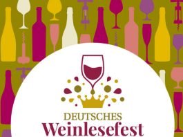 Titelbild des Flyers "Deutsches Weinlesefest 2017" (Quelle: Tourist, Kongreß und Saalbau GmbH)