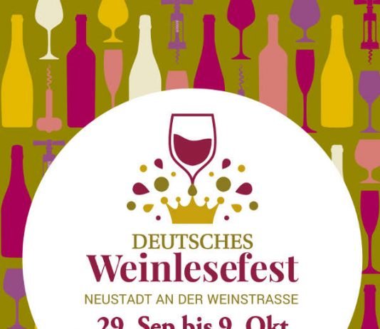 Titelbild des Flyers "Deutsches Weinlesefest 2017" (Quelle: Tourist, Kongreß und Saalbau GmbH)