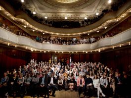 Mitarbeiter/Innen im Alten Saal Theater Heidelberg anlässlich der Spielzeiteröffnung 2017|18 (Foto: Sebastian Bühler)