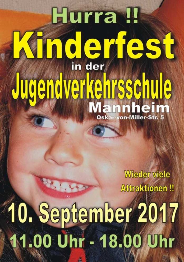 Plakat Kinderfest 2017 bei der Jugendverkehrsschule