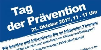 "Tag der Prävention" am 21. Oktober 2017