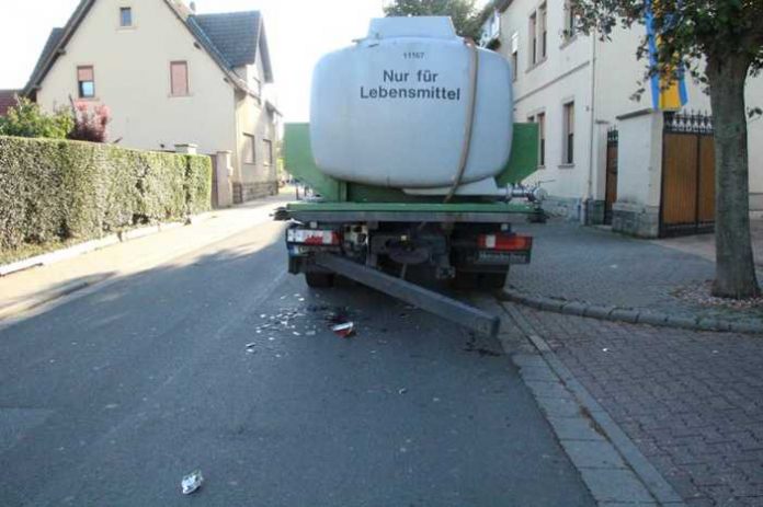 Unfall mit Weintanker Unfall mit Weintanker