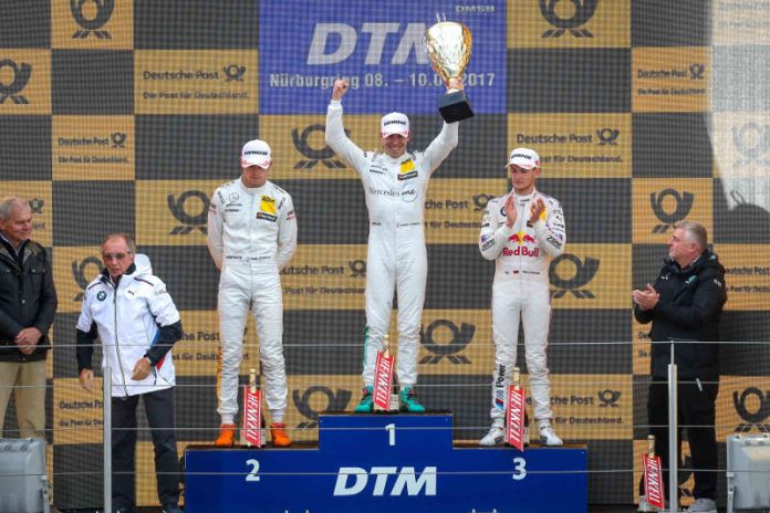 #3 Paul Di Resta, Mercedes-AMG C 63 DTM, #6 Robert Wickens, Mercedes-AMG C 63 DTM, #11 Marco Wittmann, BMW M4 DTM (Foto: ITR GmbH)