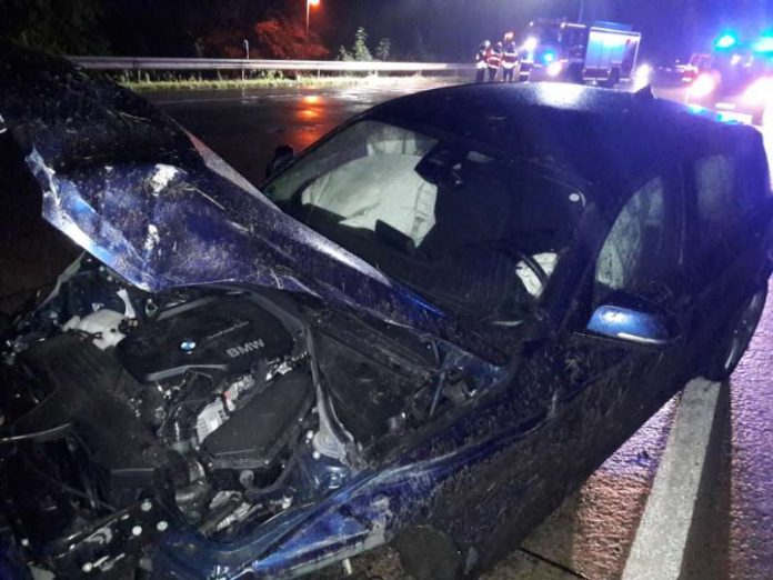 Unfallbeteiligter PKW (Foto: Polizei RLP)