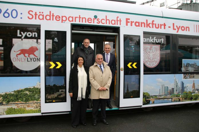 Präsentation der neuen Frankfurt/Lyon-Freundschaftsbahn (Foto: USMB Dr. W. Rindermann)
