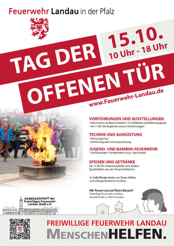 Veranstaltungsplakat (Quelle: Feuerwehr Landau)