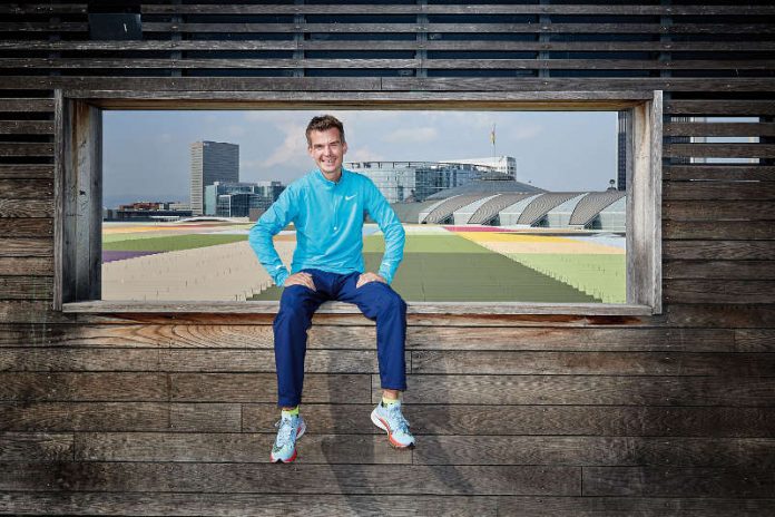 Arne Gabius, der deutsche Lauf-Star, über die Kraft eines schlechten Frühstücks vor dem Start, den Geburtstermin seines ersten Kindes just am Marathontag und worauf er entlang der Frankfurter Strecke besonders achtet. (Foto: Mainova Frankfurt Marathon)