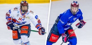 v.l.: Pierre Preto, Moritz Seider (Foto: Adler Mannheim)