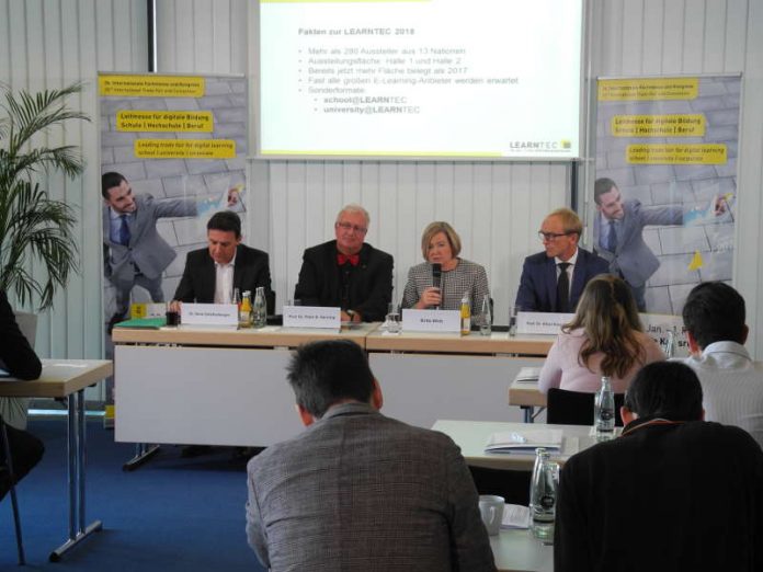 Pressekonferenz zur LEARNTEC 2018 (Foto: KMK) Pressekonferenz zur LEARNTEC 2018 (Foto: KMK)