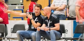 Ben Matschke (links) mit Co-Trainer Frank Müller (Foto: Harry Reis)