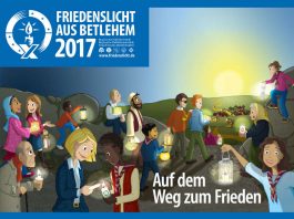 Friedenslicht-Plakat 2017 (Quelle: Ringe deutscher Pfadfinderinnen- und Pfadfinderverbände (RDP/RdP) e.V.)