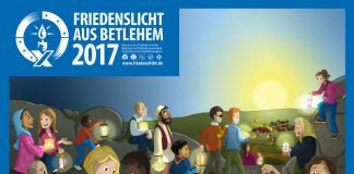 Friedenslicht-Plakat 2017 (Quelle: Ringe deutscher Pfadfinderinnen- und Pfadfinderverbände (RDP/RdP) e.V.)