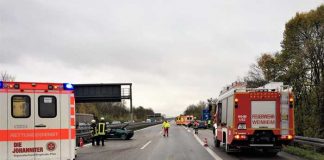 Der verunfallte PKW
