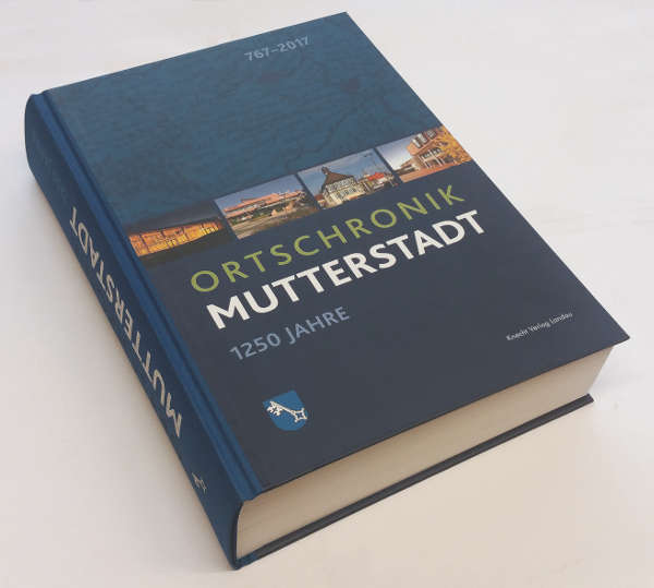 Die Ortschronik Mutterstadt (Quelle: Gemeindeverwaltung Mutterstadt / Knecht Verlag Landau)