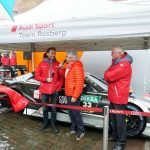 Norbert Schied im Interview mit DTM-Champion René Rast und Teamchef Arno Zensen. (Foto: Stadtverwaltung Neustadt)