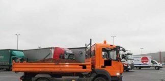 Überladener Lkw
