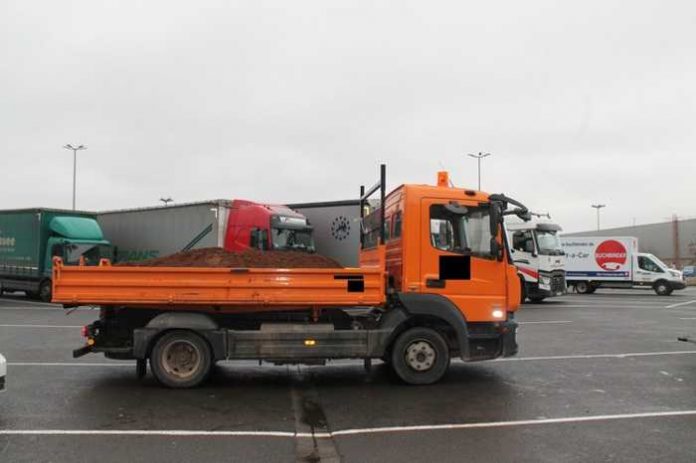 Überladener Lkw