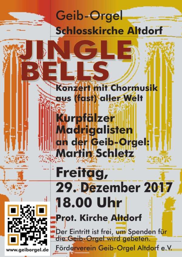 JINGLE BELLS - Beliebte Weihnachtslieder aus (fast) aller Welt Veranstaltungsplakat
