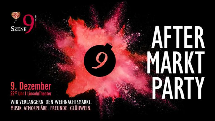 Aftermarktparty der Nibelungen Weihnacht Veranstaltungsplakat (Quelle: Szene9)