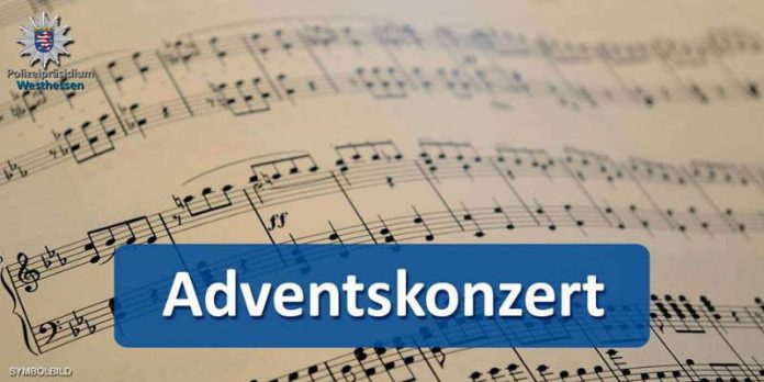 Adventskonzert-Ankündigung (Quelle: Polizeipräsidium Westhessen)